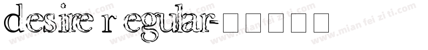 Desire Regular字体转换